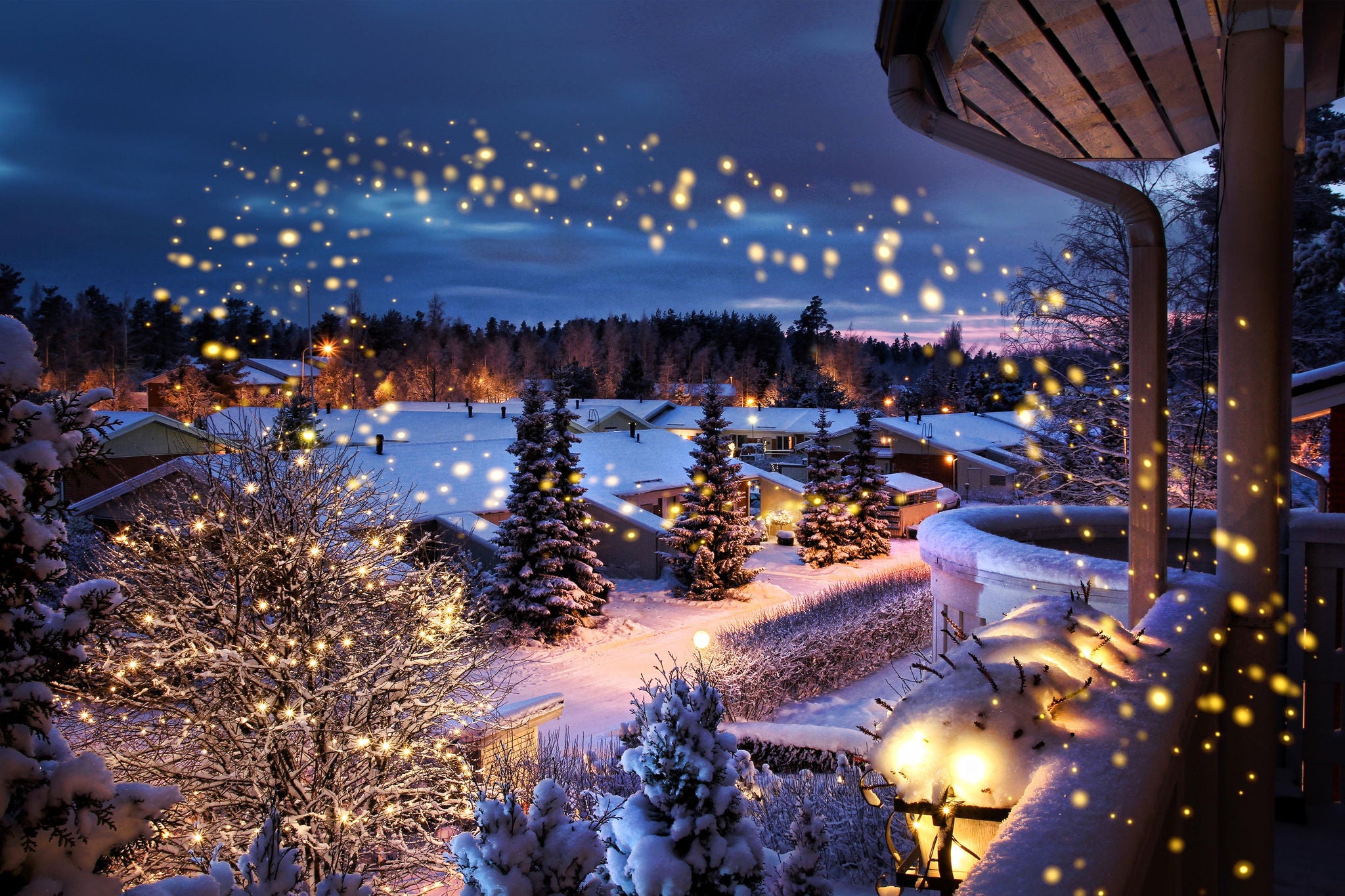 snowy winter scenery