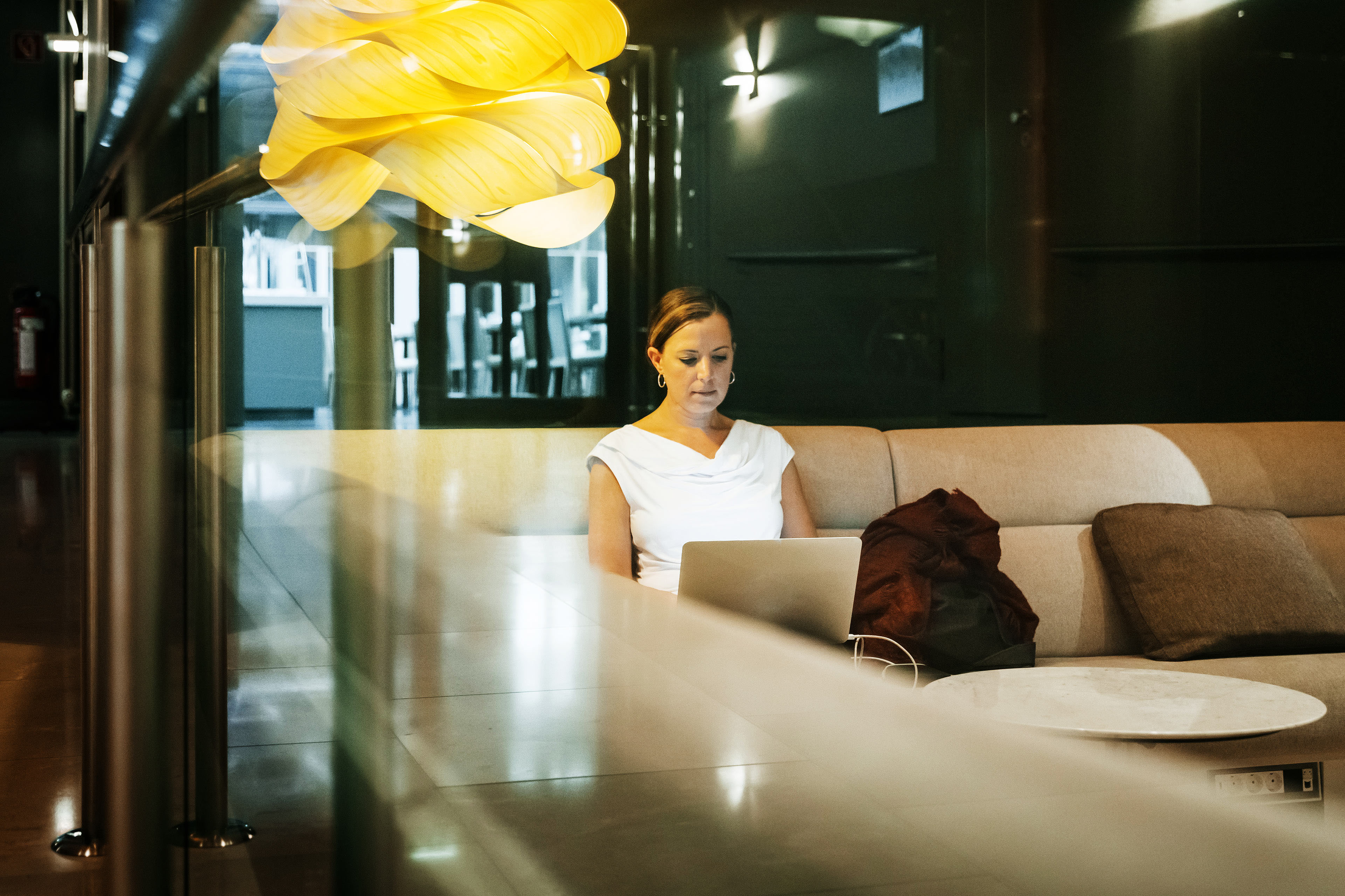 Business Woman in a Hotel